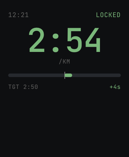 KipFit Watch Pace Coach live